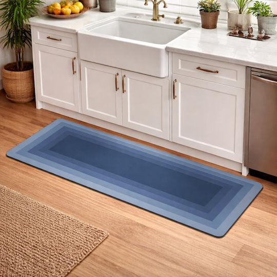 My Home Luxury Badematten 74516 Blau 60x180cm