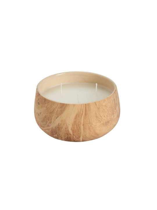 Andrea House Aromatisches Kerze in Gefäß Braune 16,5x8,5cm