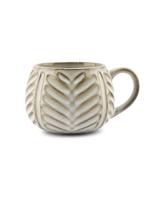 SP Souliotis Cană Ceramică Bej 400ml