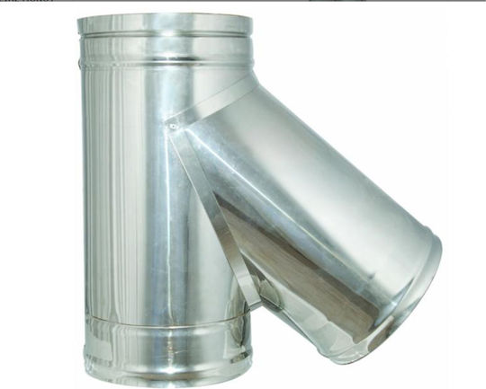 Verzinkter Zweigstelle Kaminrohr Schwerer Typ 135 Grad Wandstärke 0,5mm Φ400 Inox Shell