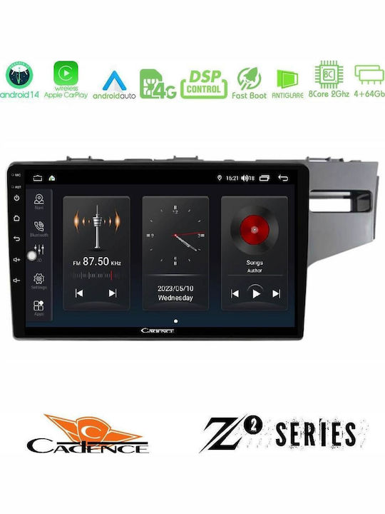 Cadence Car Audio System for Honda Jazz 2013-2020 Bluetooth USB WiFi GPS Apple CarPlay Android Auto with 9" Touch Screen