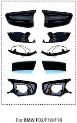Καθρέφτες Αναβάθμισης Bmw 5 F10 F11 Lci Facelift 6 F06 F12 F13 7 F02 F03 F04 14-18 Facelift Look Γυαλιστερό Μαύρο Bmw Cαrνεr