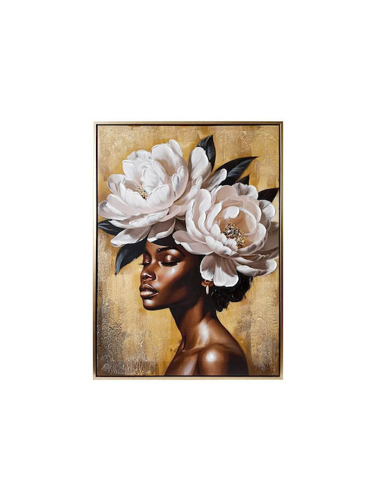 Canvas Painting Plastic Frame Fylliana Fl8114 Brown-Gold 50x70cm