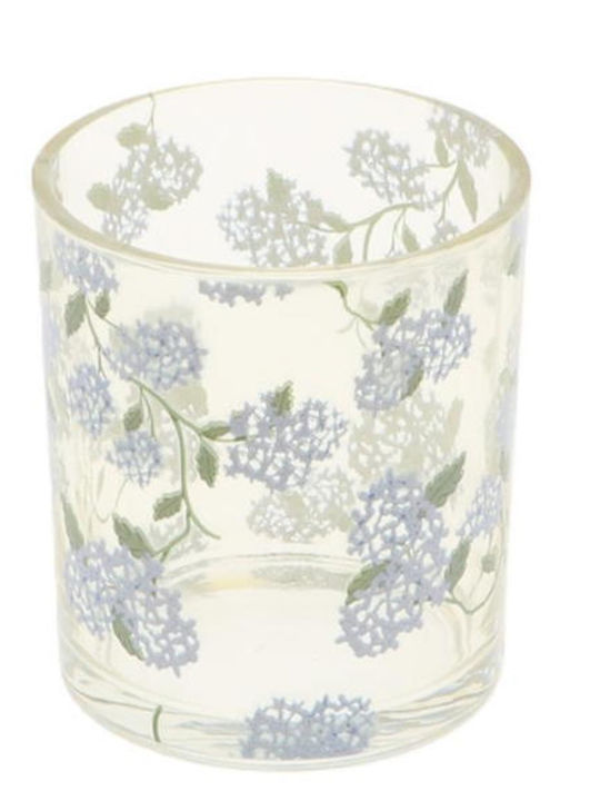 Atmosphera Glass Candle Holder in Blue Color 9x10cm