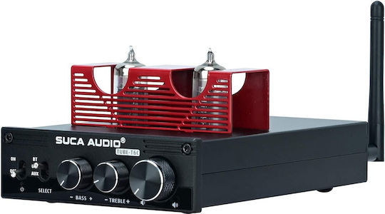 Amplificator Hi-Fi Stereo Integrat cu Tub 160W/4Ω X0019J8XEJ cu Tub Vid 6K4 cu Control Volum, Bass, Înalte, Suca Audio