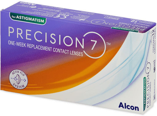 Alcon Precision7 for Astigmatism 12 Седмични Астигматични Контактни Лещи От Силиконов Хидрогел С UV Защита