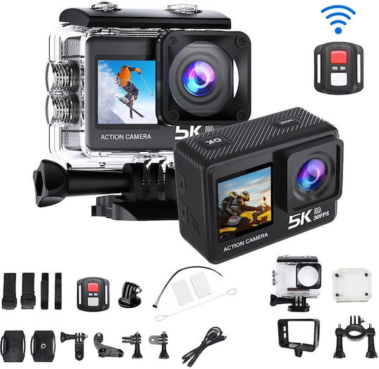 Cameră de Acțiune eXtreme Action 128GB 5K Subacvatică (cu Husă) Cameră Video Sport LikeSmart eXtreme Action 5K Ultra HD cu Ecran Tactil și Wi-Fi