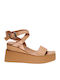 Sommer Damenplattformen Beige IM 101-2167 Nude