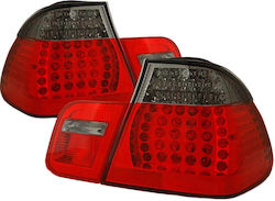 Taillights Set Bmw 3 E46 Sedan 98-01 Led Red Smoke Eagle Eyes