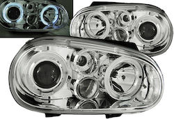 Μπροστινά Φανάρια Set Vw Golf Iv 4 97-03 Angel Eyes Χρώμιο H1 H1 P21w Junyan Μπροστινά Φανάρια Set Vw Golf Iv 4 97-03 Angel Eyes Χρώμιο H1 H1 P21w Junyan
