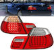 Задни Фарове Комплект Bmw 3 E46 Cabrio 99-03 LED Червени Кристални Ангелски Очички Rb20clrc