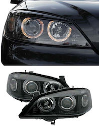 Front Lights Set Opel Astra G 97-04 Angel Eyes Black H7/H7 Depo Front Lights Set Opel Astra G 97-04 Angel Eyes Black H7/H7 Depo