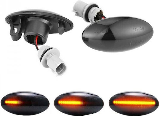 Diederichs 254918 Seiten Blitzlicht Flügel LED Suzuki Swift 05-17 Swift 17+ Großer Vitara 05-15 Vitara 15-19 Jimny 12-18 SX4 06-14 SX4 S-Cross 13+ Baleno 16+ Celerio 14+ Ignis 16+ Agila 08-14 Sedici 09-11 LED Dynamic Smoke 2 Stücke