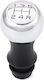 Shift Knob Gear Lever Peugeot 307 2001-2008 5 Speeds Black White Cgk3058/3