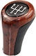Shift Knob Lever Bmw Series 1 E81 E82 E87 E88 5 Speeds Brown-mahogany Cgk3050
