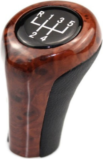 Shift Knob Lever Bmw Series 1 E81 E82 E87 E88 5 Speeds Brown-mahogany Cgk3050