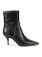 Leather Women's Ankle Boots Black