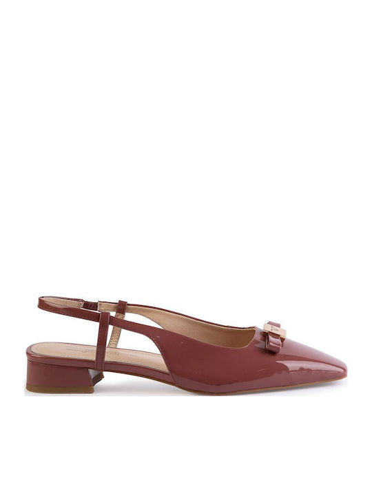 19V69 Damen Ballerinas Slingback in Rosa Farbe