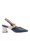 Blau Pumps