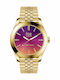 Ice Damenuhr 35mm Solar mit Gold Metall-Armband