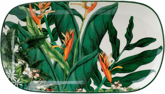 Maxwell & Williams Night Garden Servierplatte aus Mehrfarbigem Porzellan 35x19cm