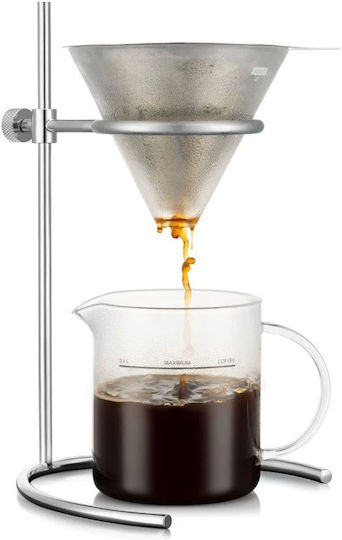 Bodum K12354-16 Pour Over Cafetieră de Infuzie Filtru Permanent 1.0l