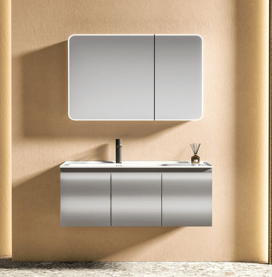Σετ Μπανιου Hera 100cm Χρ.light Grey Πολυαιθυλενιο Hdpe High Density