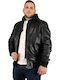 Leder Herren Jacke Schwarz