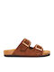 Γυναικεία Σανδάλια Καφέ Regular Fit