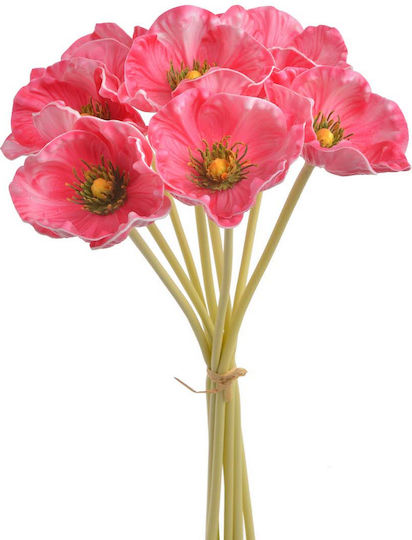Anemonen Blumenstrauß Aus Künstlichen Blumen Korallfarben 33cm