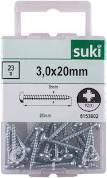 Suki Screw with Diameter M3 and Length 20mm 23 Pieces Suki Screw with Diameter M3 and Length 20mm 23 Pieces