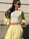 Short Sleeve Yellow Women's T-Shirt
