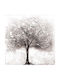 Oil Painting Canvas 60x60 Wood Gray