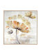 Oil Painting White Flowers 45x45