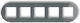 Icon Universal Frame Straddle Glass Effect Frame Graphite Bottom White 28-0-irso-5