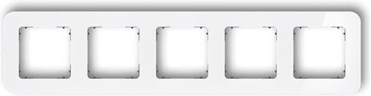 Icon Universal Frame Wrapped Glass Effect Frame White Bottom Graphite Matt 0-28-irsz-5