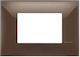 3-module Frame Classia Legrand Mocha