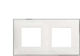 Double Frame Classia Legrand White Chrome