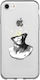 Apple iPhone SE 2020 Space Statue Transparent Silicone TPU Case