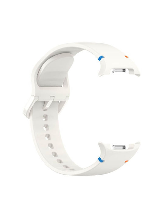 Edman Silicone Strap White (Galaxy Watch 8 / 8 Classic)