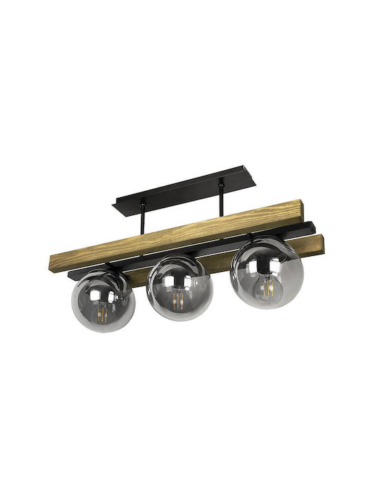 City Lux City Lux Deckenleuchten montieren Braune mit E27 Fassung