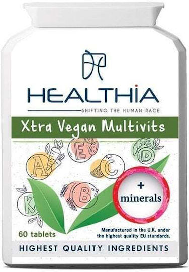 Healthia Xtra Vegan Multivitamine Polyvitamin 60 Kapseln