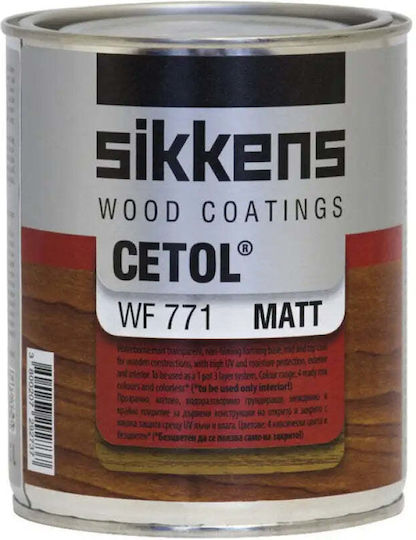 Water-based Matte Wood Varnish Walnut 0.75 L Sikkens