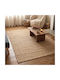Ravelia Calida Non-Slip Rectangular Summer Jute Rug Beige 140x200cm