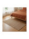 Ravelia Rectangular Summer Jute Beige Rug 70x140cm