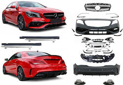 Body Kit Mercedes-benz Cla C117 W117 2013-2018 Facelift Amg Cla45 Look Black Edition Μάσκα & Μπούκες Μαύρες Mercedes Benz Cαrνεr