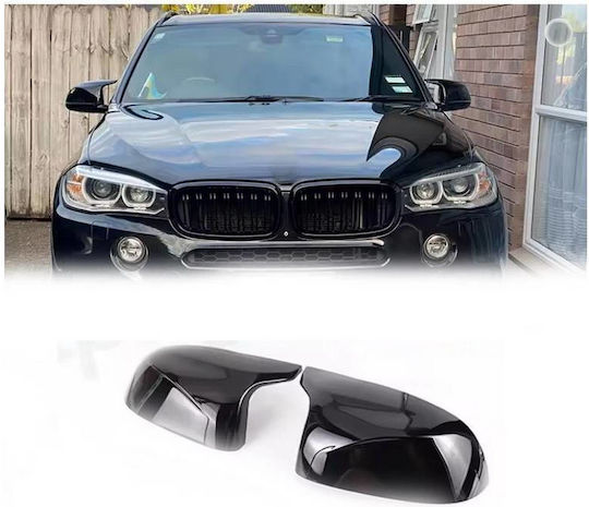 Mirror Caps BMW X3 F25 X4 F26 X5 F15 X6 F16 XM Look Glossy Black 2 Pieces BMW Carner