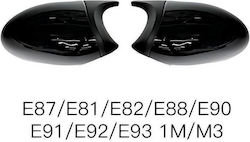 Καπάκια Καθρεφτών Bmw 1 E87 E81 E82 E88 3 E90 E91 05-08 E92 E93 06-10 M3/m4 Look Μαύρο Γυαλιστερό & Ματ 2 Τεμάχια Bmw Cαrνεr