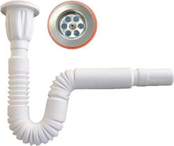Bodenablauf Siphon 138cm Flexibler Schlauch