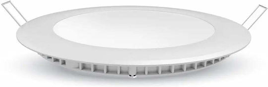D-IL Στρογγυλό LED Panel 6W με Ψυχρό Λευκό Φως 6500K 118εκ.